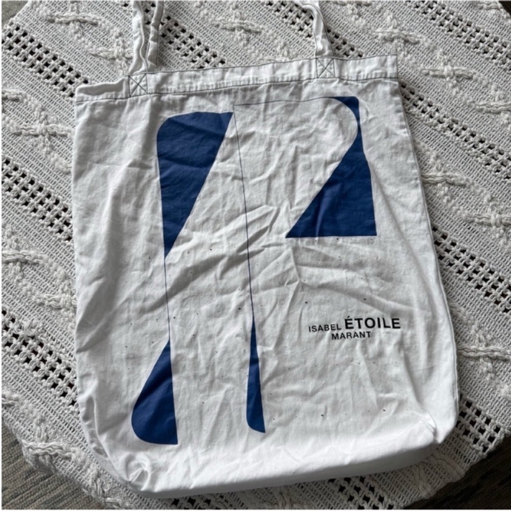 Isabel Marant Blue and White Graphic Tote - Picture 7 of 15